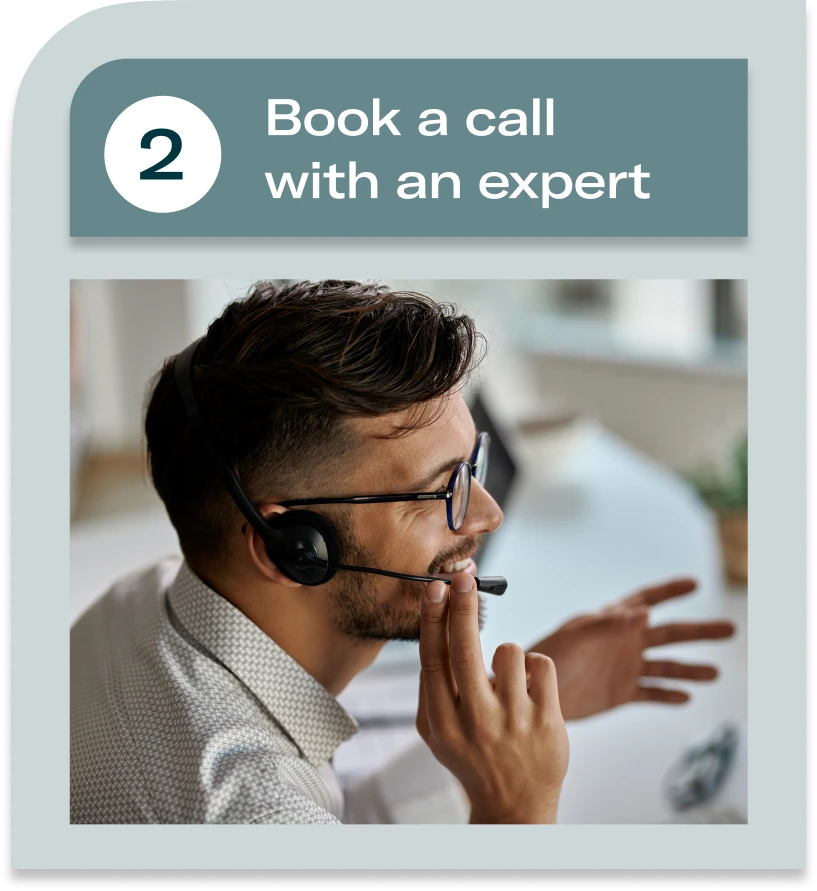 book a call with an expert